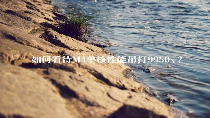 如何看待M4单核性能吊打9950x?