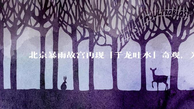 北京暴雨故宫再现「千龙吐水」奇观，为什么故宫古老排水系统历经六百年仍能正常运作？有哪些特别之处？