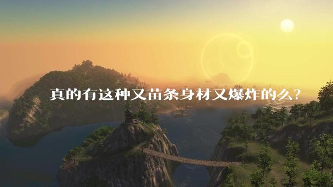 真的有这种又苗条身材又爆炸的么？